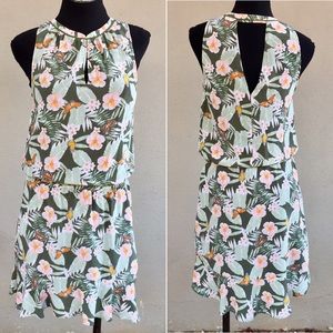 Joie Silk Butterfly Flowy Dress XS